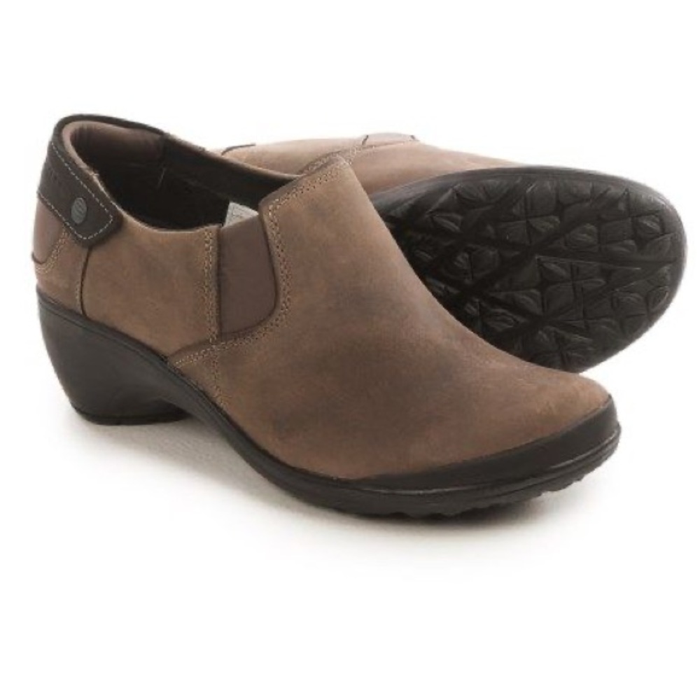 Merrell Brown Veranda Slip On Moc Clog Shoes Size 8